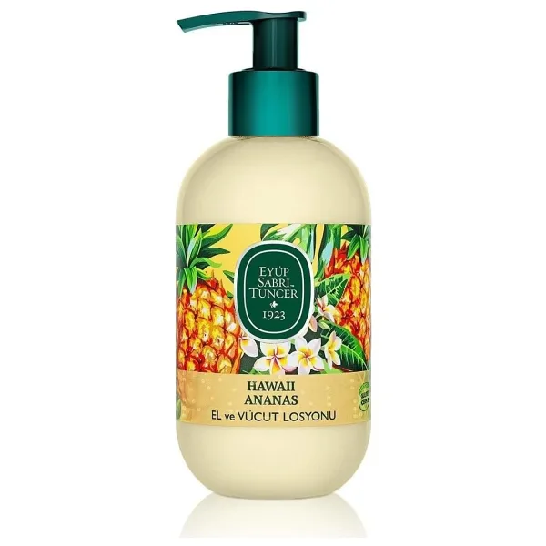 Eyüp Sabri Tuncer Hawaii Ananas Doğal Zeytinyağlı Vücut El ve Vücut Losyonu 280 ml
