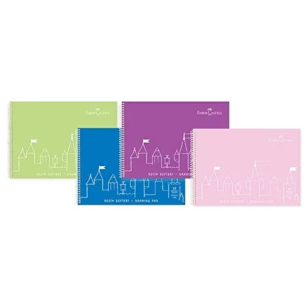 Faber-Castell PP Kapak 120 gr 25x35 cm 30 Yaprak Resim Defteri