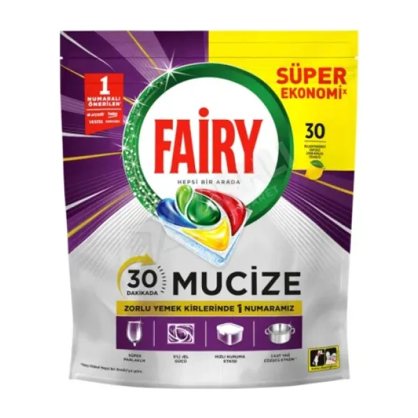 Fairy Mucize Bulaşık Makinesi Tableti 30'lu
