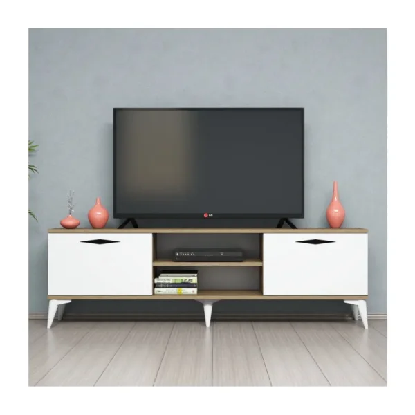 Ferniso Mobilya 160 cm Tv Ünitesi Hud-Beyaz - Krem
