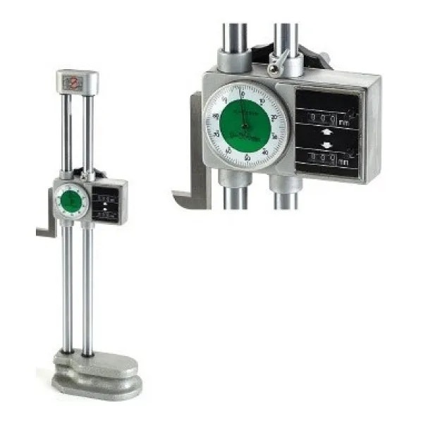 Gfb Çift Kolonlu Saatlı Yükseklik Mihengiri ( 0 -300 x0,01 mm , 0-500 x0,01 mm , 0 -600 x 0,01 mm ) - 0 - 300 x 0,01 MM