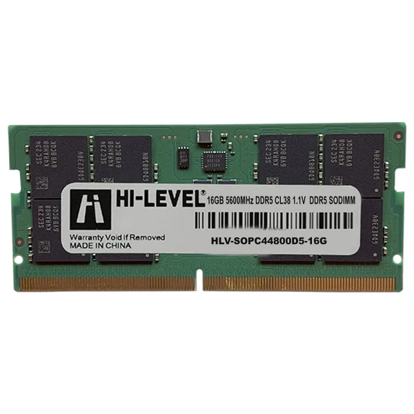 Hi-Level 16 GB 5600 MHz DDR5 CL40 HLV-SOPC44800D5-16G Ram