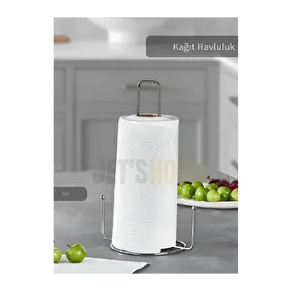 Jet's Home Kağıt Havluluk Paslanmaz Peçetelik Çelik Banyo Havluluk Düzenleyici Gri