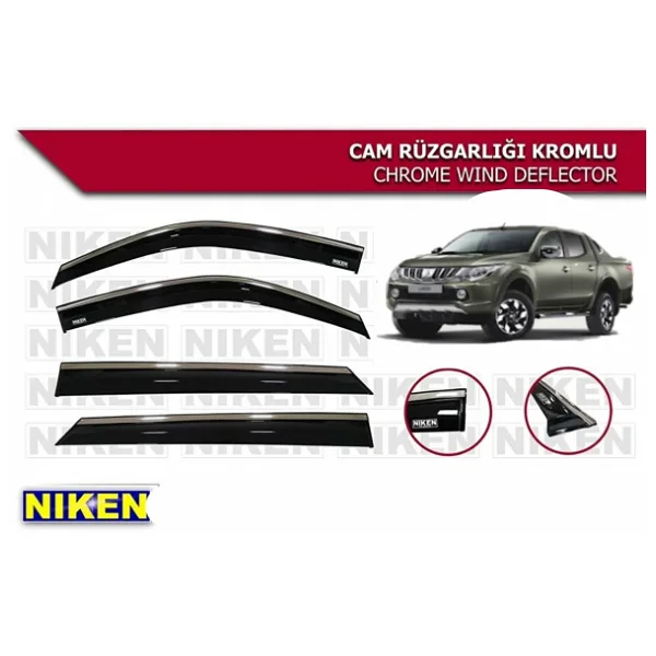L200 TRİTON KROMLU CAM RÜZGARLIĞI NİKEN 2015 2016 2017 2018 2019