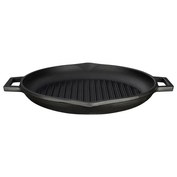 Lava Döküm 26 cm Metal Kulplu Yuvarlak Izgara Tava