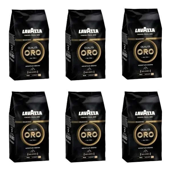 Lavazza Oro Black Espresso Çekirdek Kahve 1 kg 6 Adet - 6 kg