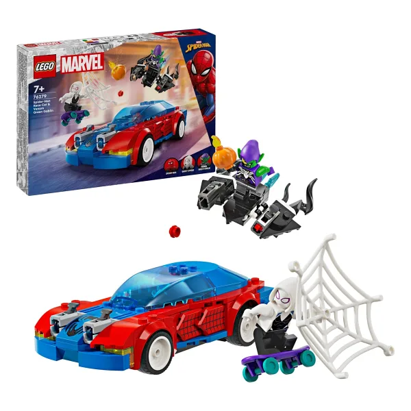 Lego 76279 Marvel Örümcek Adam Yarış Arabası ve Venom Green Goblin