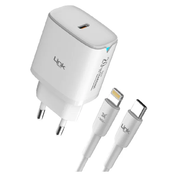 LinkTech C308 20 W Lightning Kablolu Hızlı Şarj Aleti