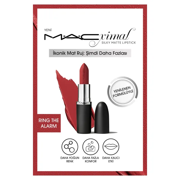 M.A.C Macximal Silky Matte Ring The Alarm Stick Ruj