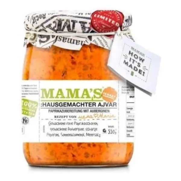 Mama's Ajvar Acılı 550 Gr