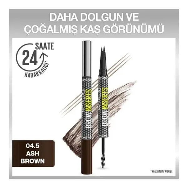 Maybelline Kaş Kalemi Brow Insert 4.5 Ash Brown