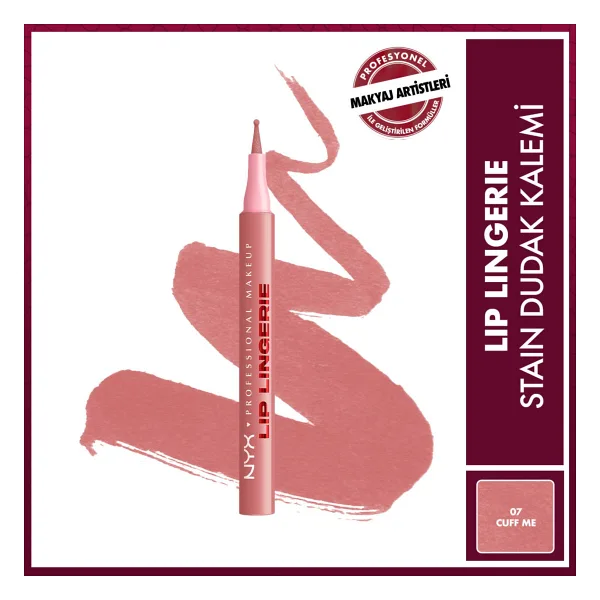 NYX Professional Makeup Lip Lingerie Stain 07 Cuff Me Dudak Kalemi