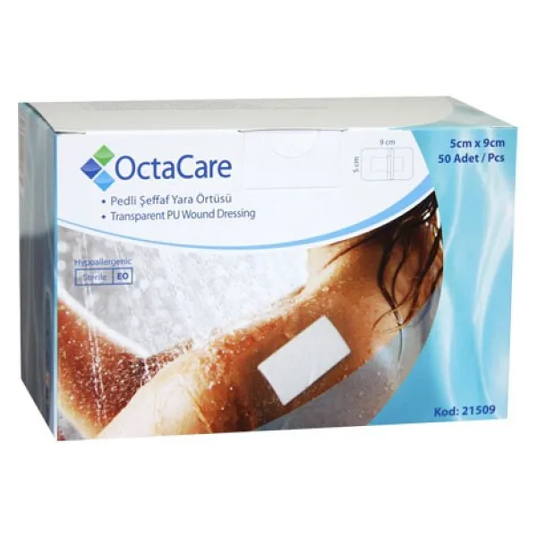 OCTACARE ŞEFFAF PU FİLM YARA ÖRTÜSÜ 5CMx9CM 21509