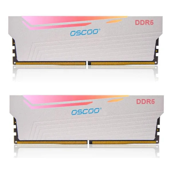 Oscoo White Radiantx R500 Rgb 32GB (2X16) 6000MHZ CL46 Ddr5 1.35V Ram