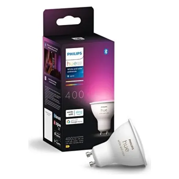 Philips Hue 400 Renkli Ambiyans 4.2 W-50 W GU10 Spot Akıllı LED Ampul