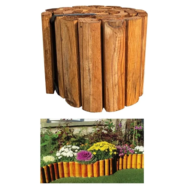 pinoxi Ahşap Sınır Bordür Toprak Yükseltme Saksı Bordür Çit 20cmx150 Cm - 5 Adet