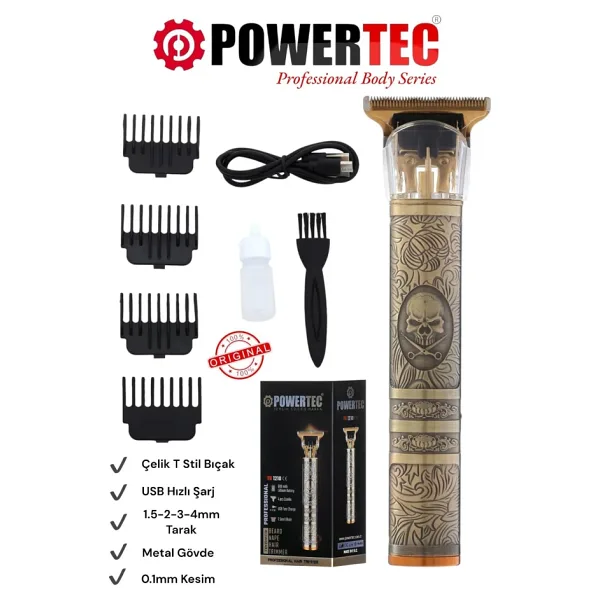 Powertec TR-1210 Sakal ve Saç Kesme Makinesi