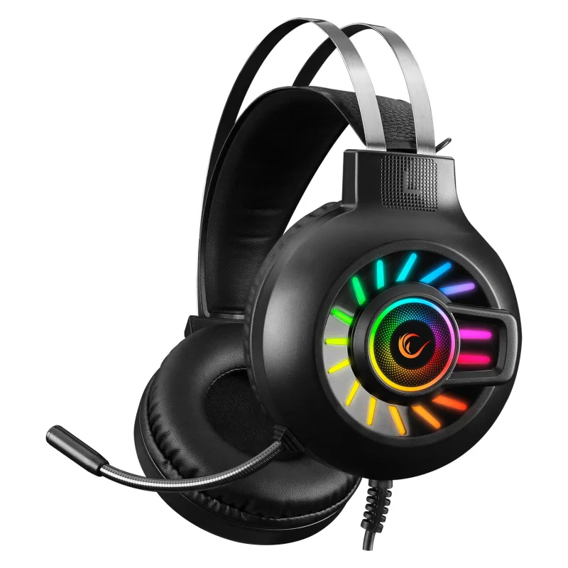 Rampage Zengibar RM-K44 RGB 7.1 USB Kablolu Kulak Üstü Oyuncu Kulaklığı