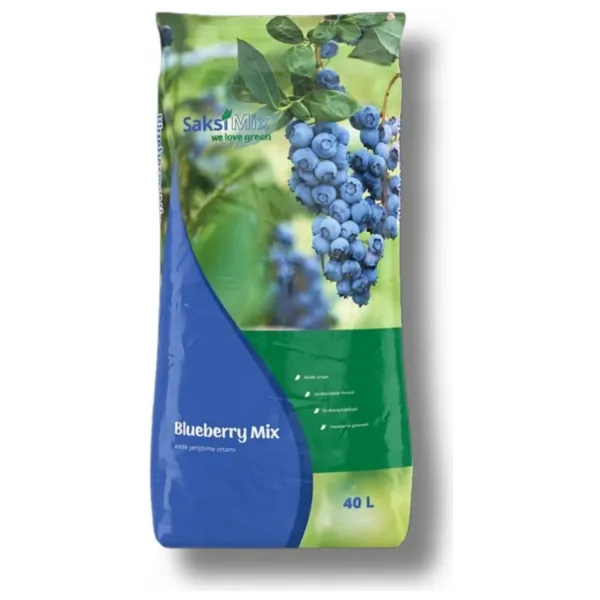 Saksı Mix 40 L Blueberry Mix Asidik Bitki Yetiştirme Ortamı Maviyemiş Torfu