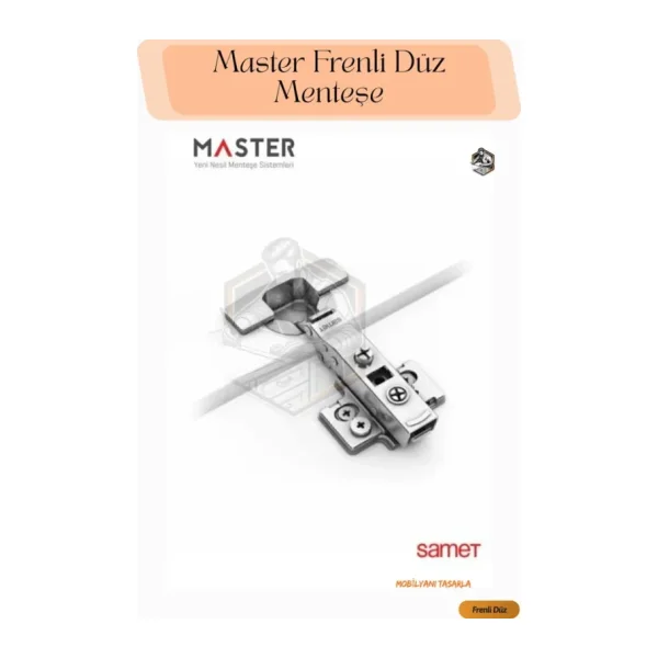 SAMET Master Frenli Pistonlu Düz Menteşe (10 Adet )