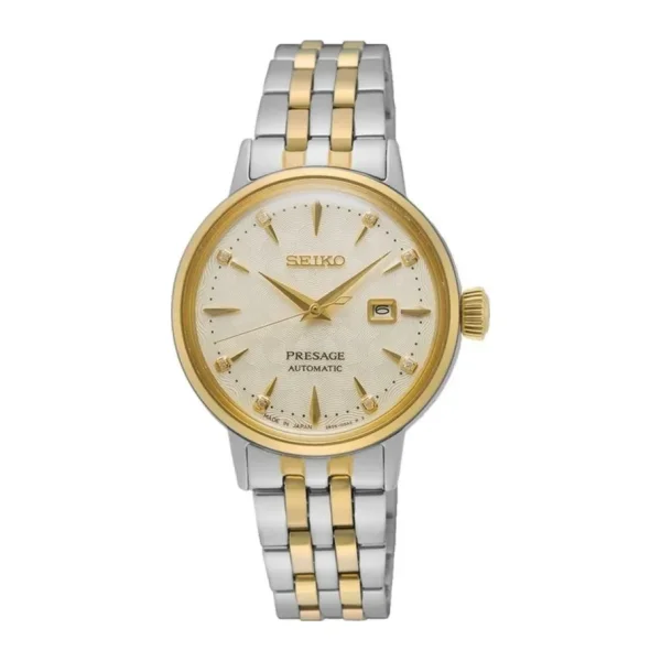 Seiko Presage Cocktail Time SRE010 Gümüş-Altın Kadın Kol Saati