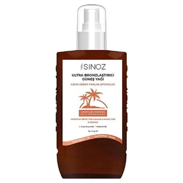 Sinoz Bronzlaştırıcı Güneş Yağı Spreyi 200 Ml