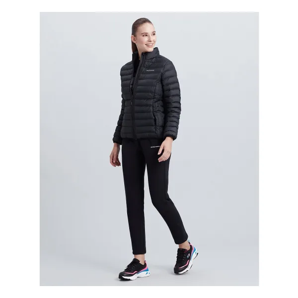Skechers Turtle Neck Essential S212273-001 Siyah Kadın Şişme Mont