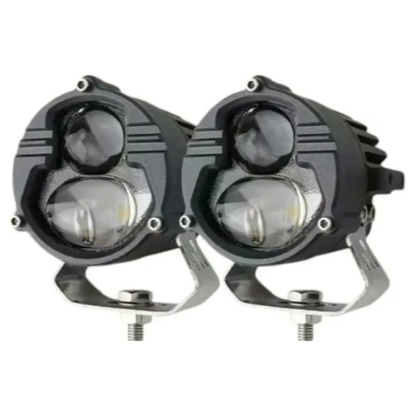 Space Offroad sis lambası sarı beyaz 25W+25W 12-60V set 6.8x6.8x7cm / LASS388