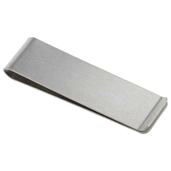 Spelt Metal Kağıt Para Tokası Kart Tutucu Klips Cüzdan Ataş Gümüş 70 mm x 20 mm