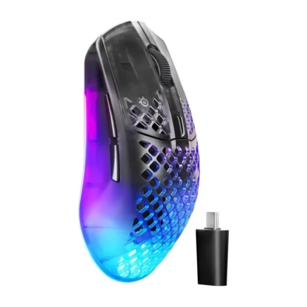 SteelSeries Aerox 3 Wireless Gen 2 4K Shadow RGB Şarjlı Ergonomik Optik Kablosuz Oyuncu Mouse
