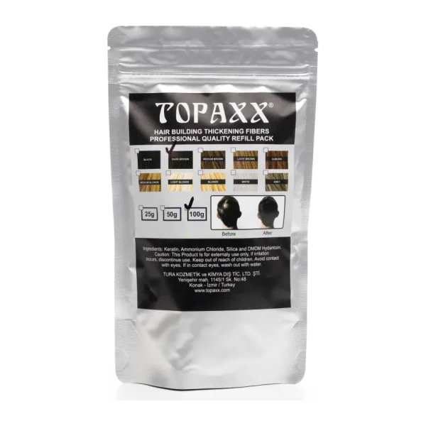Topaxx 100 Gr Orta Kahve/Medium Brown Saç Fiber Topik Tozu