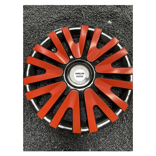 Toyota Uyumlu 15 Inc Kırmızı Renkli Jant Kapağı Kırılmaz 4adet 5911k9toyota