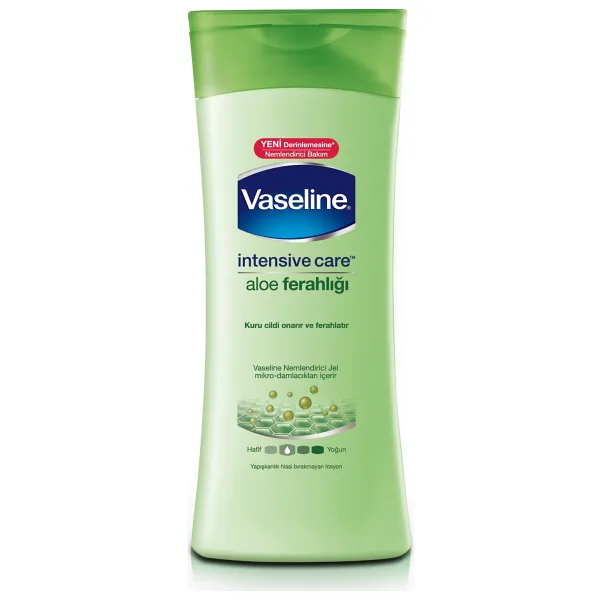 Vaseline Aloe Ferahlığı Vücut Losyonu 400 ml Nemlendirici Etkili Unisex Kullanıma Uygun
