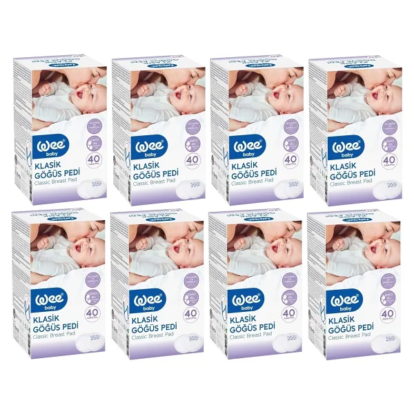 Wee Baby Klasik 40'lı 8 Paket Göğüs Pedi