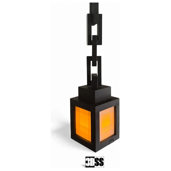 3DSS Minecraft Işık Feneri LED Mum Dahil Dekoratif Askılı Masaüstü Lamba Minecraft Fener