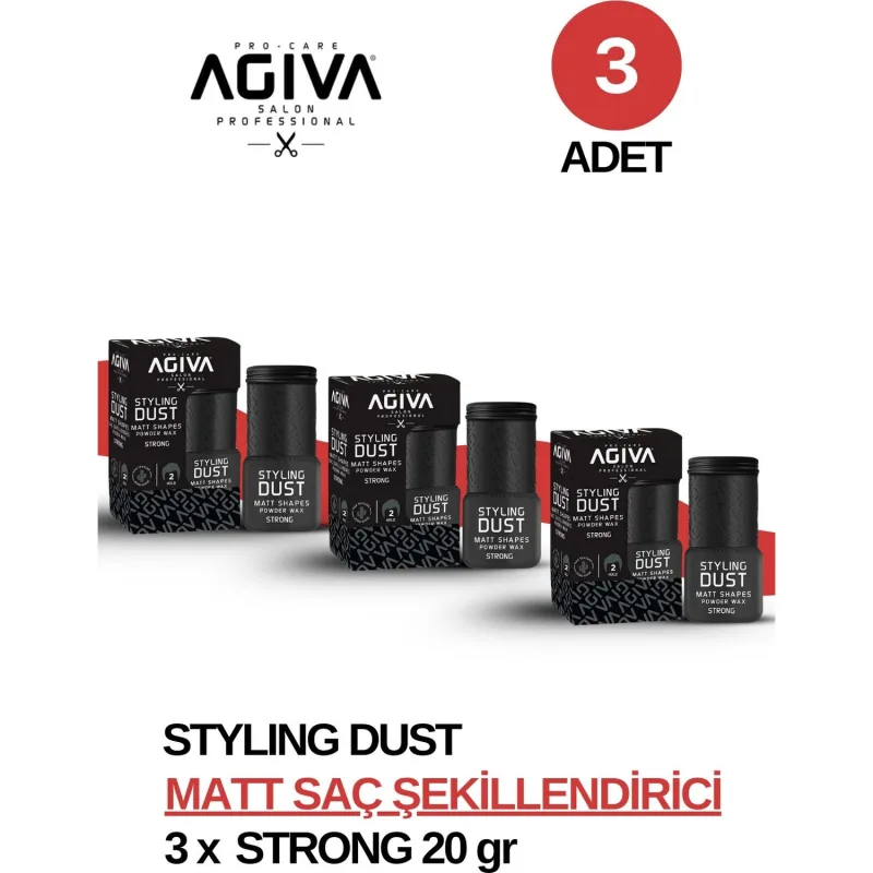 Agiva Saç Şekillendirici Pudra - 02 Sert Tutuş X3 Adet