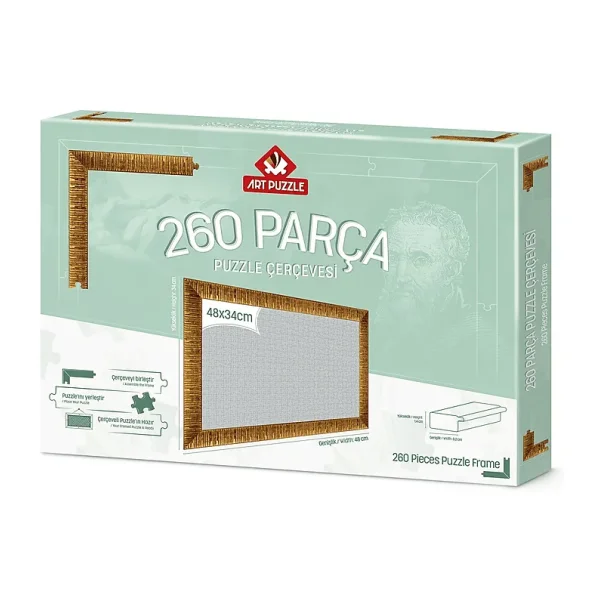 Art Puzzle 260 Parça Altın Demonte Puzzle Çerçevesi