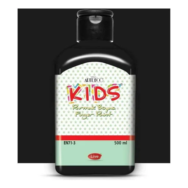Artdeco Kids 500 ml Parmak Boyası Siyah