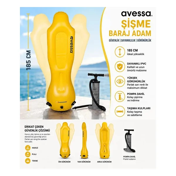 Avessa Tk-Cqr-01 Şişme Baraj Adam 185 Cm