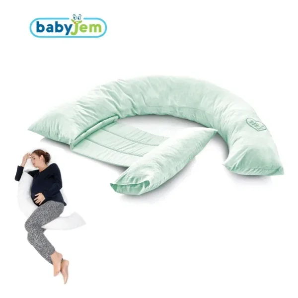Babyjem Sırt Destekli Yeşil Hamile ve Emzirme Yastığı