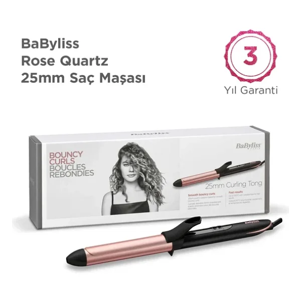 Babyliss C451E Rose Quartz 25 mm Saç Maşası