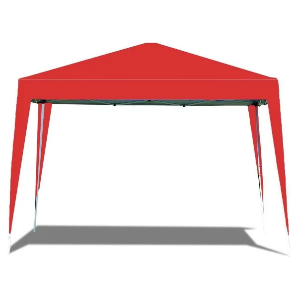 Begin Power Gazebo Çardak Bahçe Kamelyası Gölgelik 240 x 240 Cm Tente Kırmızı