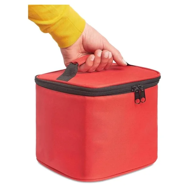 Beslenme Çantası Termal Çanta Soğuk ve Sıcak Tutucu Termal Termos Kamp Çanta Soğuk İçecek Çantası Kamp Termos Çantası 8 Litre (Kırmızı)