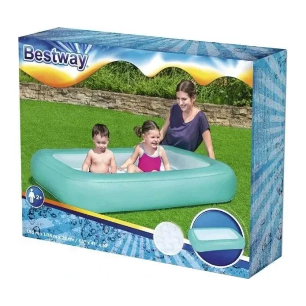 Bestway 51115 165x104x25 cm Turkuaz Dikdörtgen Çocuk Havuzu