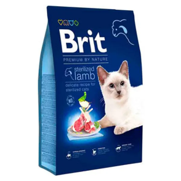 Brit Premium Sterilised Kuzu Etli 8 kg Kısırlaştırılmış Yetişkin Kedi Maması