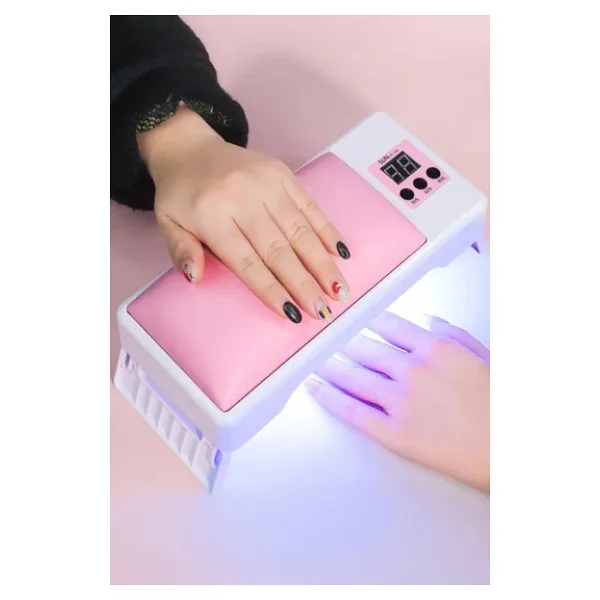chermik Uv Led Işıklı Oje Kurutucu & El Yastığı Dijital Ekranlı Jel Tırnak Kurutma Cihazı, CHRMK12866