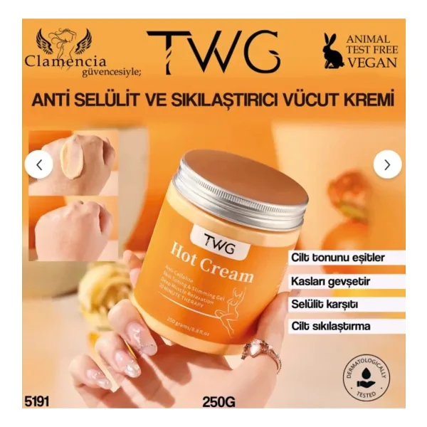 Clamencia Twg Anti-Selülit Zayıflama Kremi 250Gr