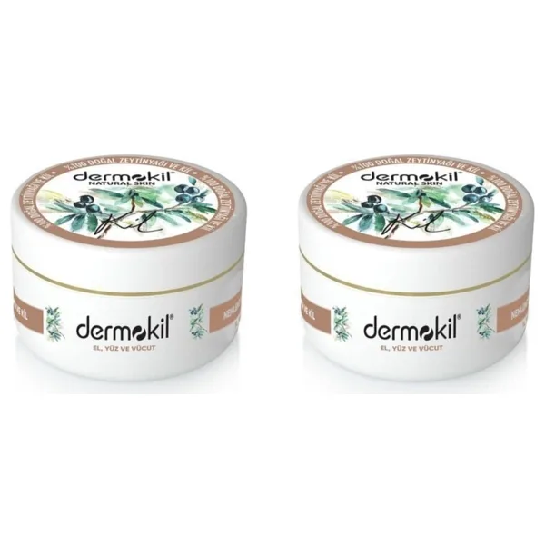 Dermokil Natural Zeytinyağlı El ve Yüz Bakım Kremi 300 ml 2 Adet