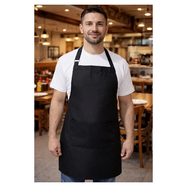 Derycollection Şef Önlüğü 70x80 Leke Tutmayan Sıvı Geçirmeyen Kumaş Kafe Restaurant Pastane Kasap Kuaför Için