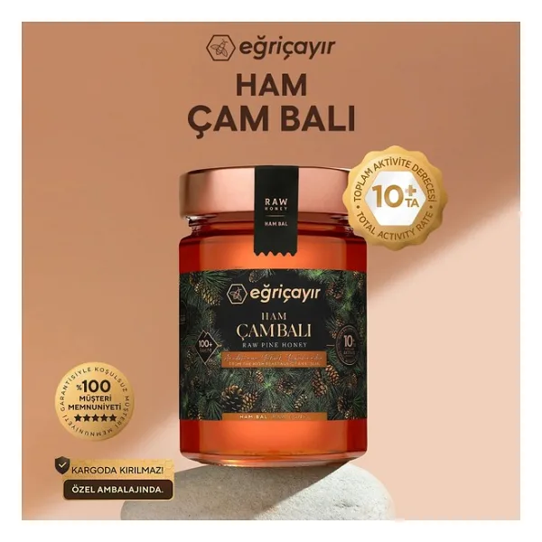 Eğriçayır Ham Çam Balı TA10+ 850G (Hakiki, Doğal) - 850 gr